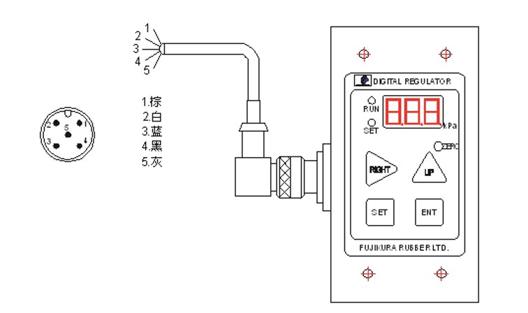 日本藤仓电气比例阀接线方法及设定方法